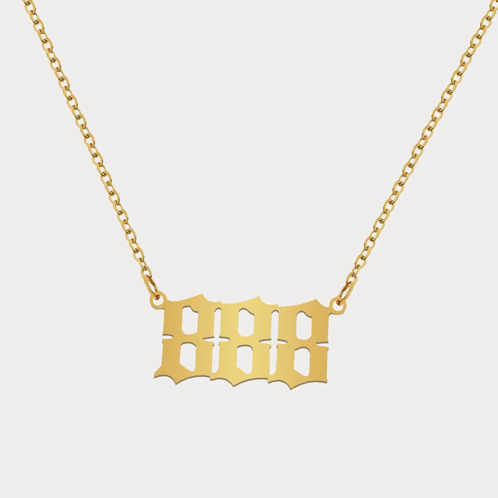 Angel Number Necklace | Custom 18K Gold Plated Name Necklace - Engravely - Image 4