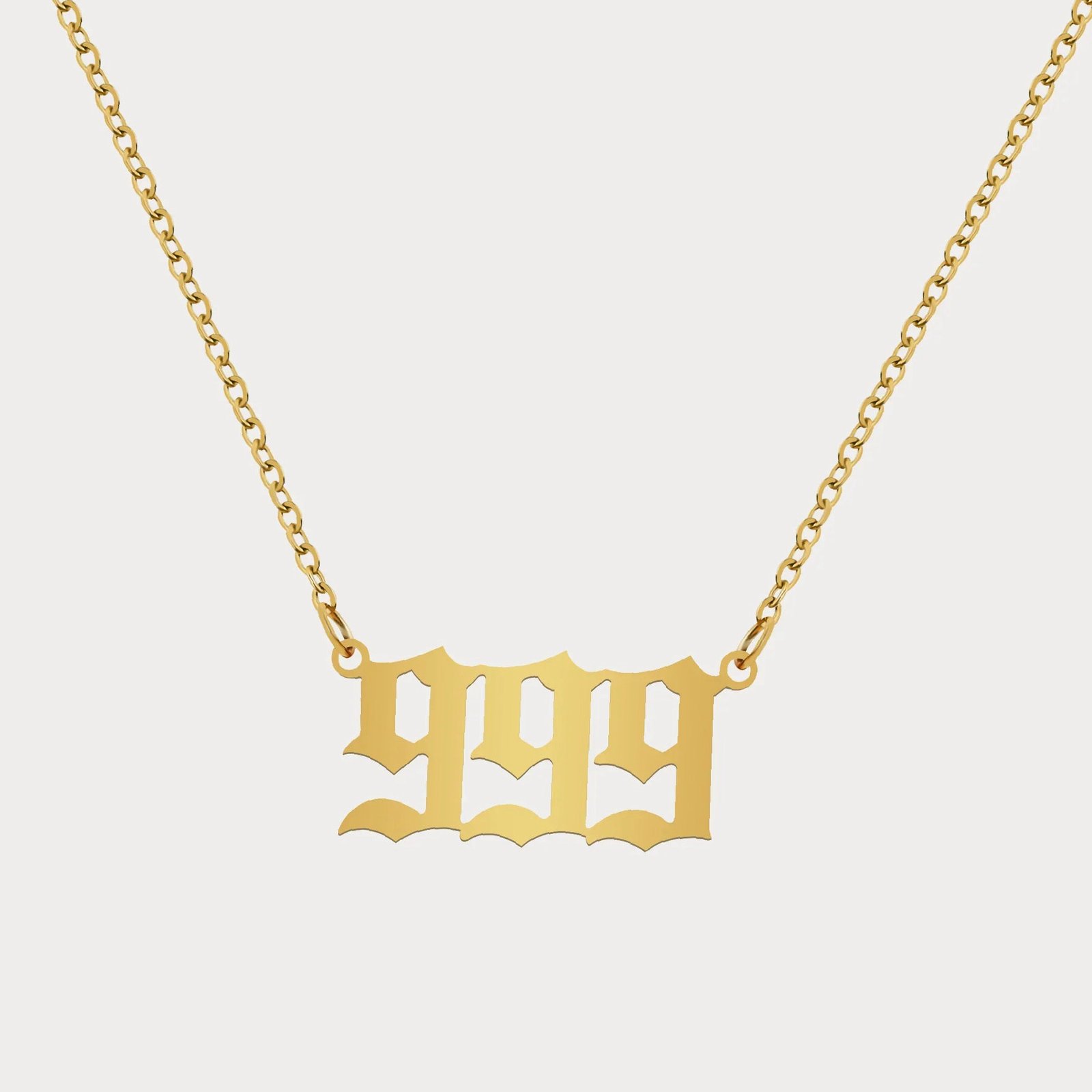 Angel Number Necklace | Custom 18K Gold Plated Name Necklace - Engravely - Image 5