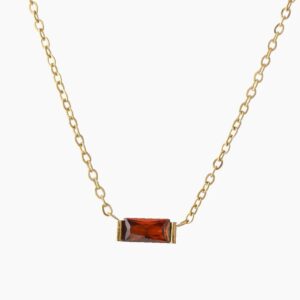 Eng ravely Birthstone Crystal Necklace