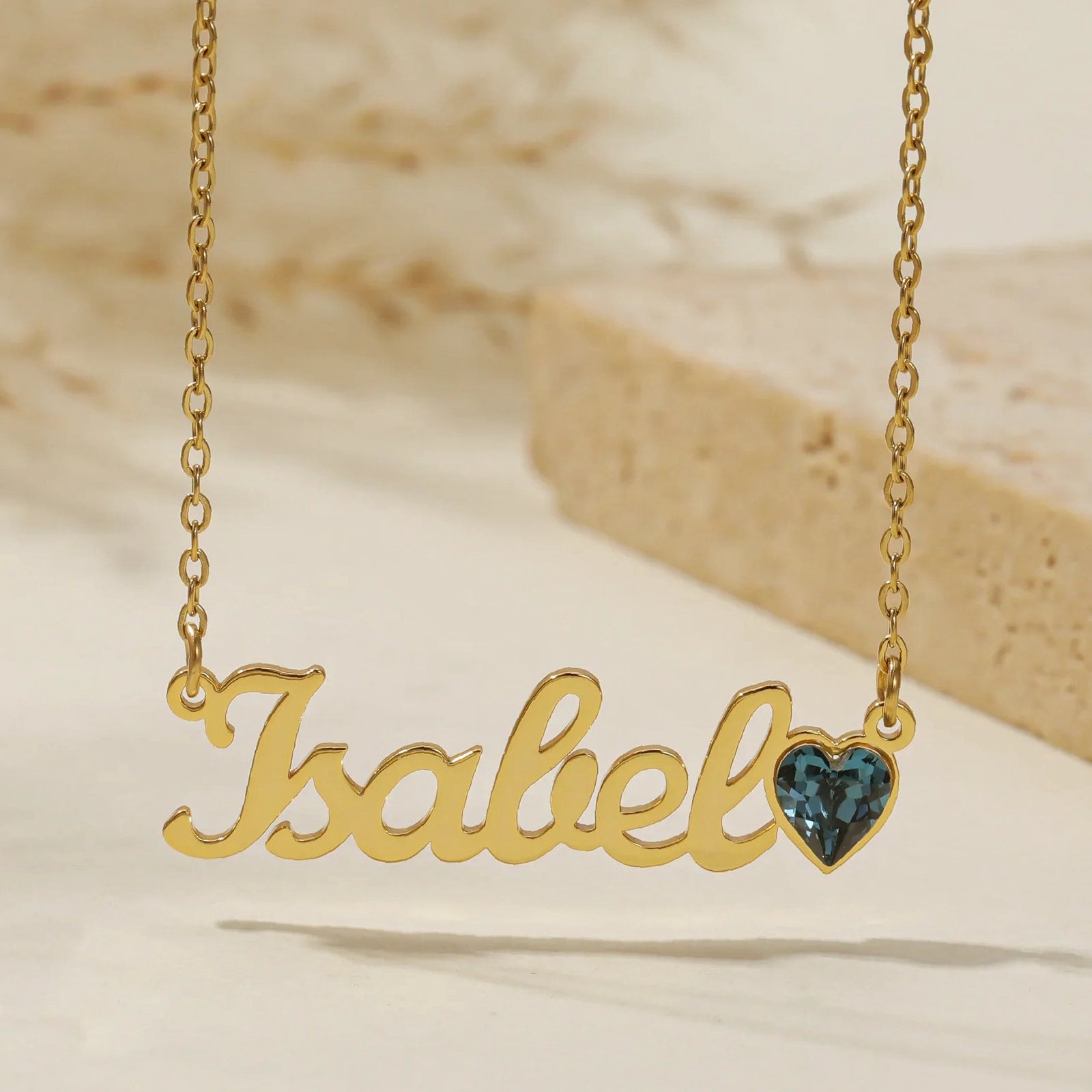 Eng ravely Birthstone Name Necklace - Image 6