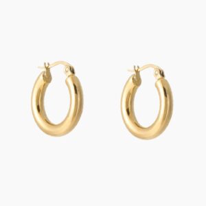 Eng ravely Bold Tube Hoop Earrings