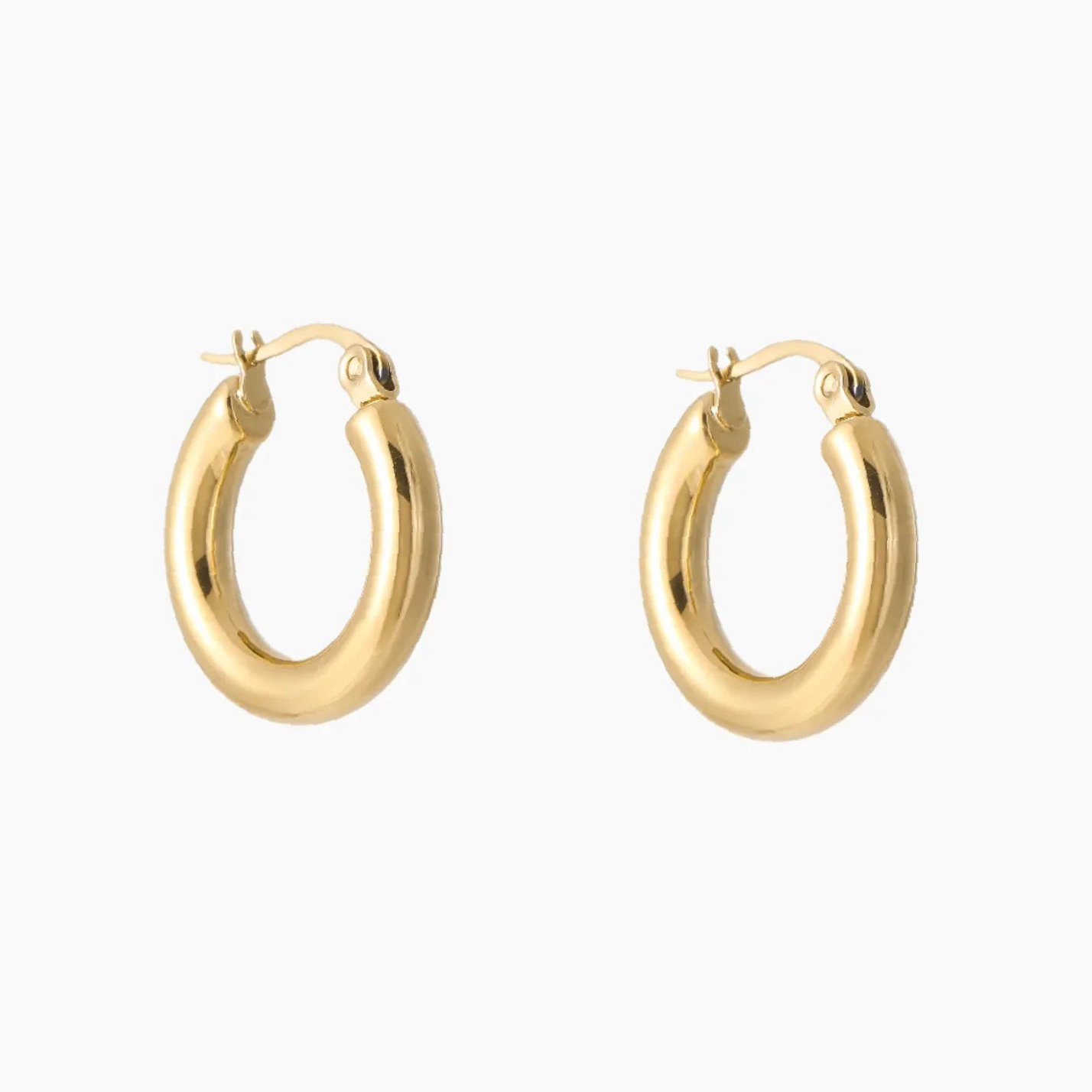 Eng ravely Bold Tube Hoop Earrings