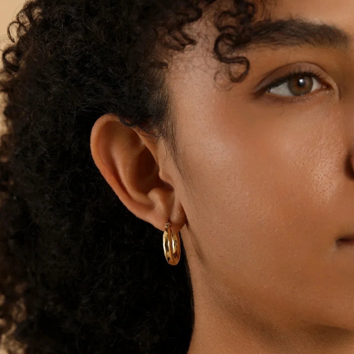 Eng ravely Bold Tube Hoop Earrings - Image 5
