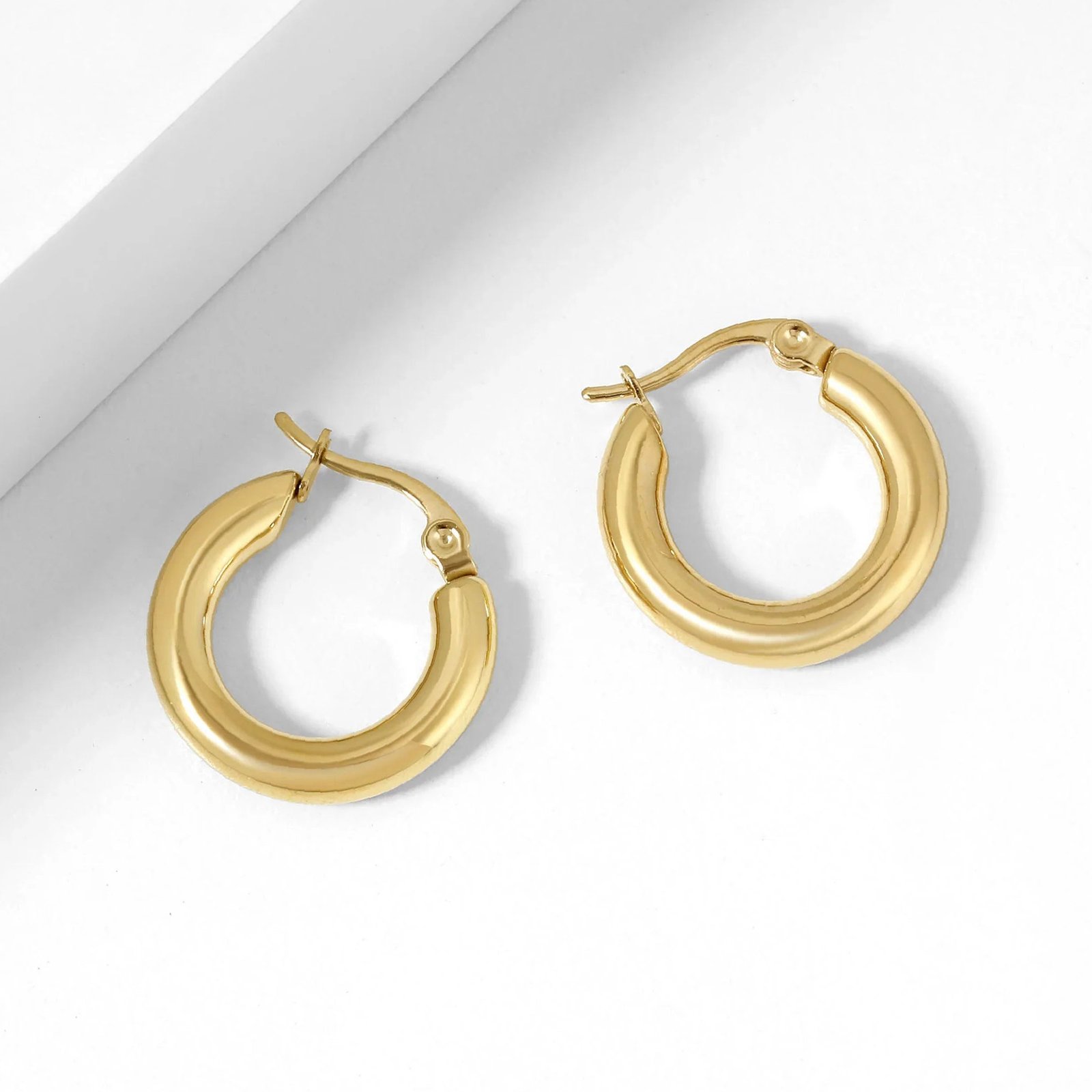 Eng ravely Bold Tube Hoop Earrings - Image 9
