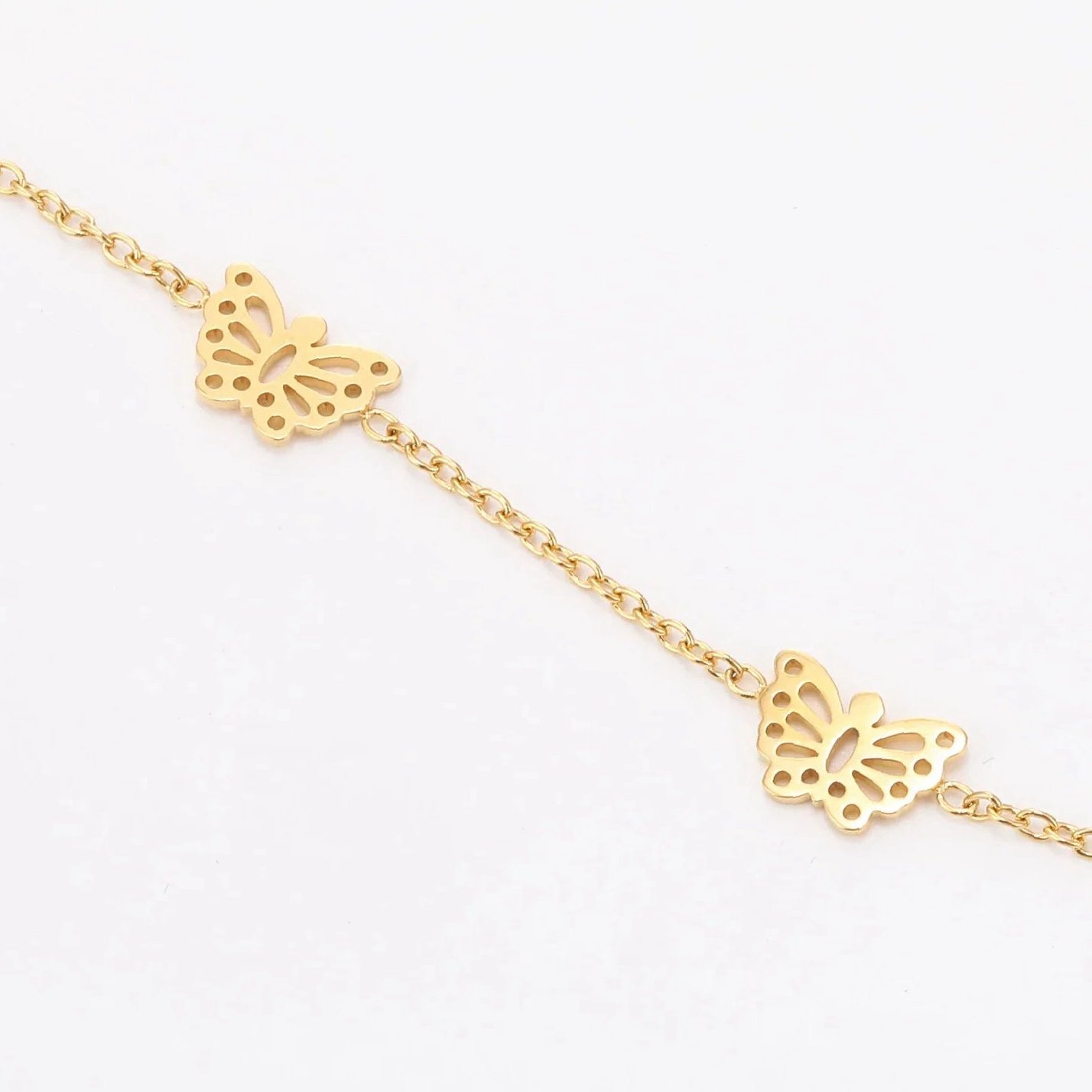 Butterflies Anklet | Custom Premium Metal Alloy Anklet - Engravely - Image 5
