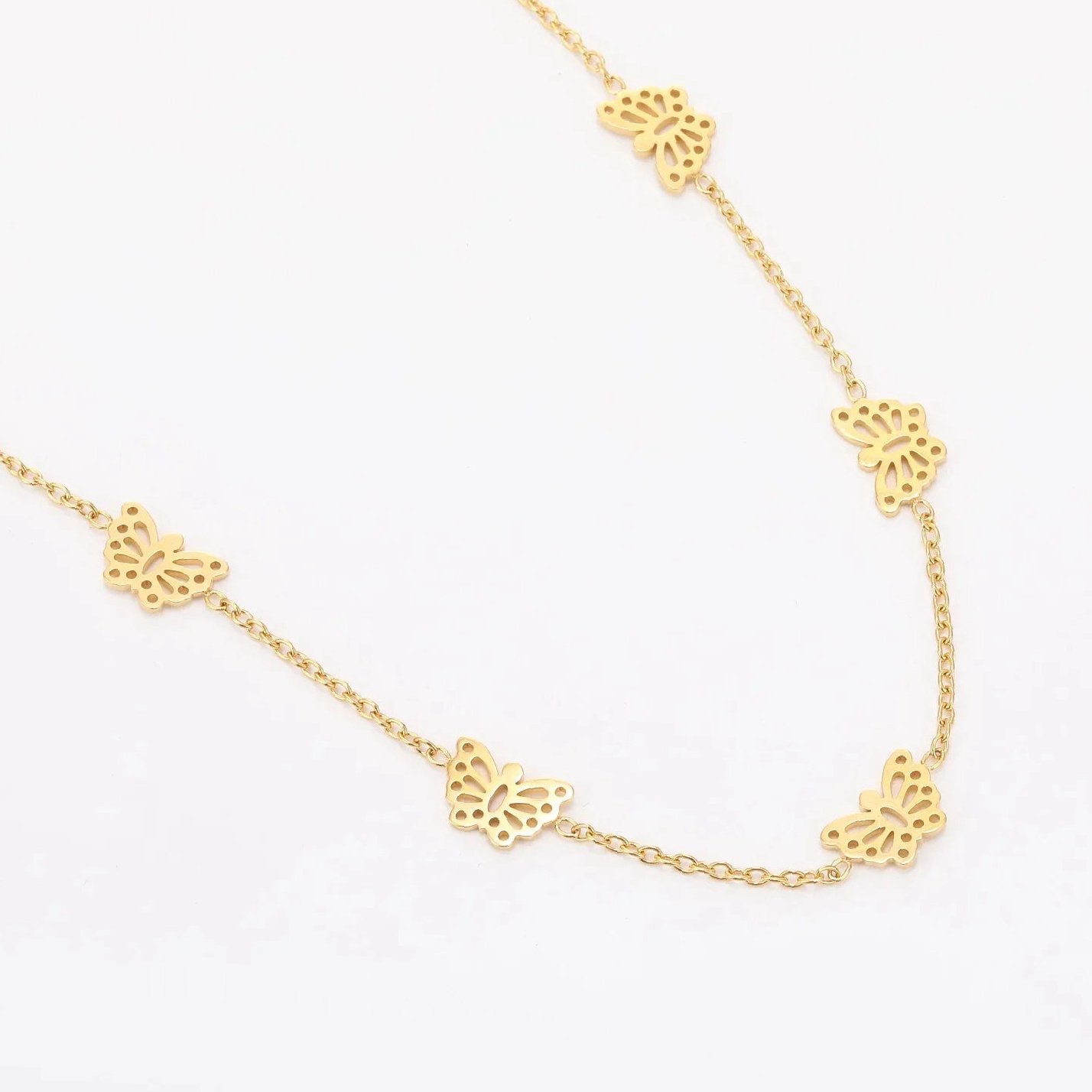 Butterflies Anklet | Custom Premium Metal Alloy Anklet - Engravely - Image 6