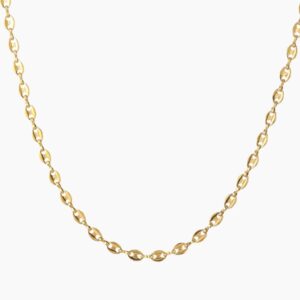 Coffee Bean Chain | Custom Premium Metal Alloy Name Necklace - Engravely