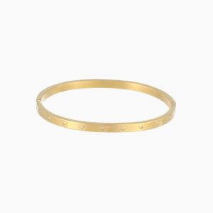 Crystal Bangle Bracelet | Custom Premium Metal Alloy Bracelet - Engravely