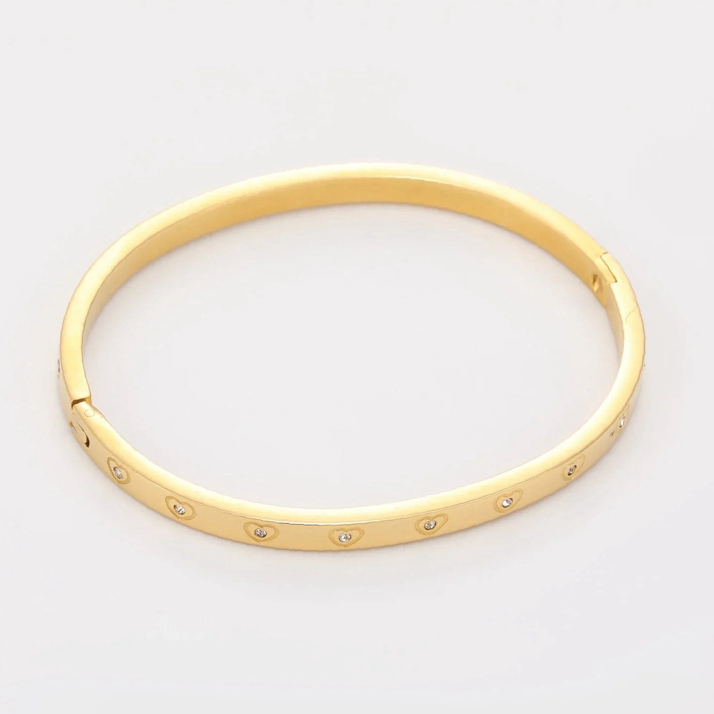 Crystal Bangle Bracelet | Custom Premium Metal Alloy Bracelet - Engravely - Image 4