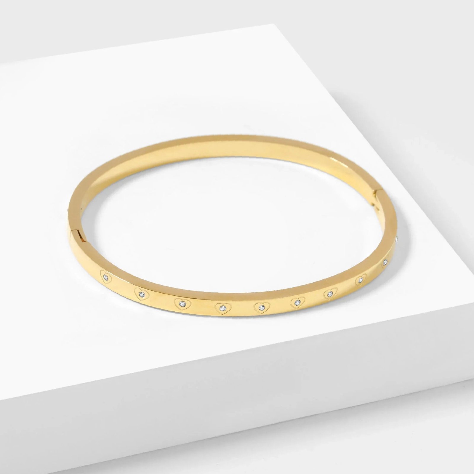 Crystal Bangle Bracelet | Custom Premium Metal Alloy Bracelet - Engravely - Image 6