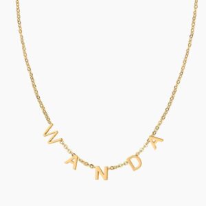 Eng ravely Custom Letter Necklace