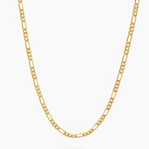 Figaro Chain - 5mm | Custom Premium Metal Alloy Name Necklace - Engravely