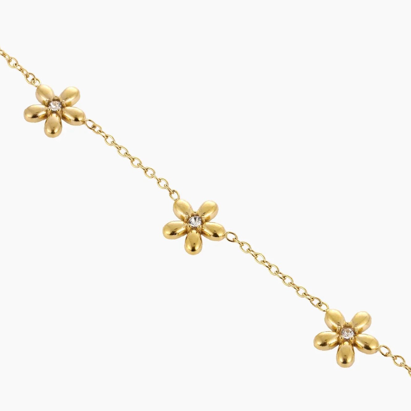 Multi Flower Bracelet | Custom Premium Metal Alloy Bracelet - Engravely - Image 5