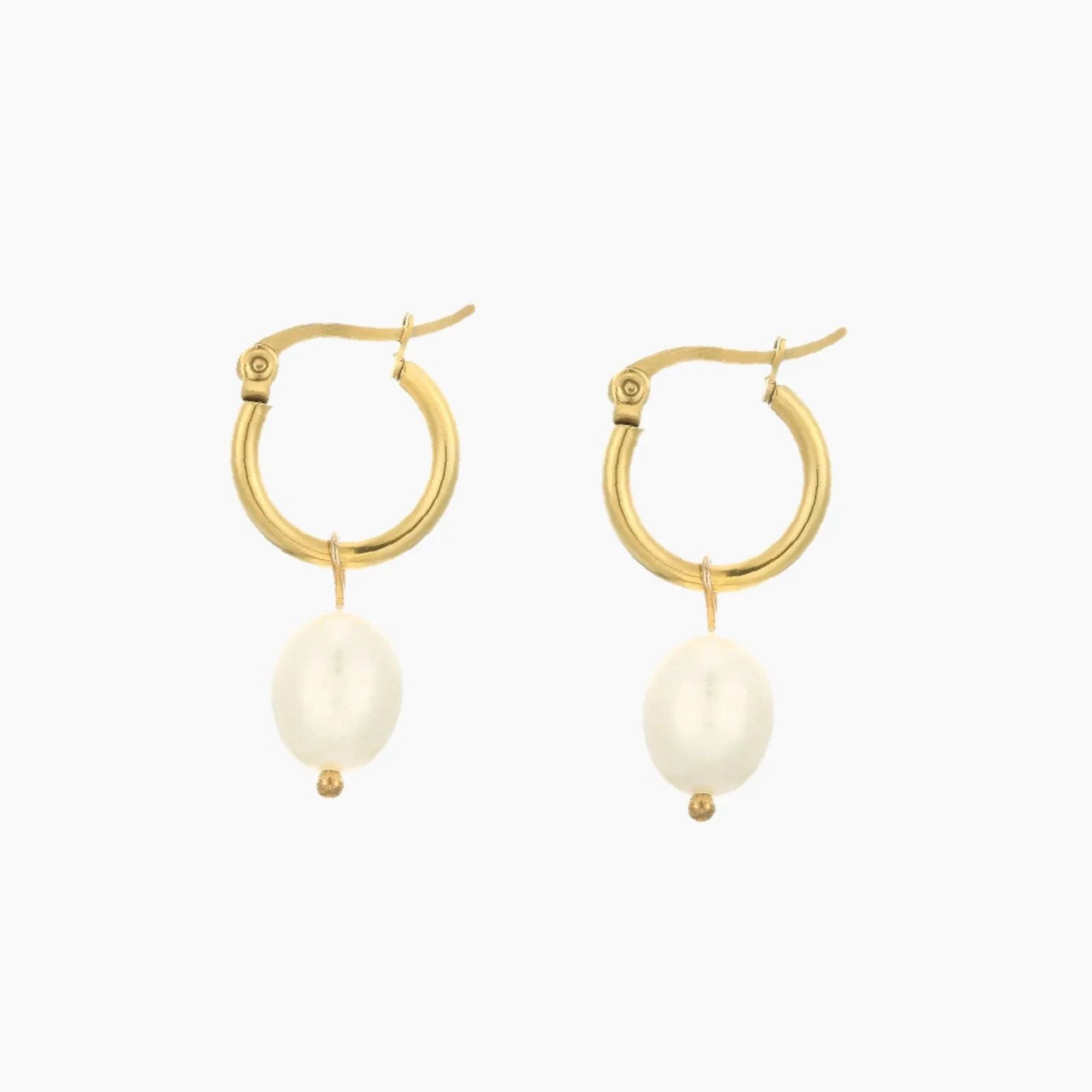 Eng ravely Freshwater Pearl Charm Earrings