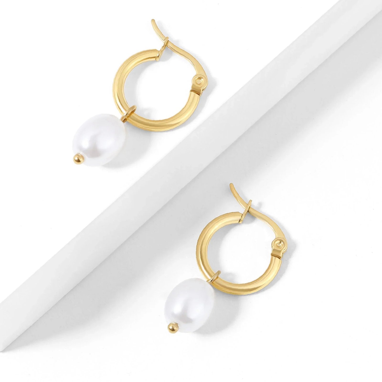 Eng ravely Freshwater Pearl Charm Earrings - Image 8