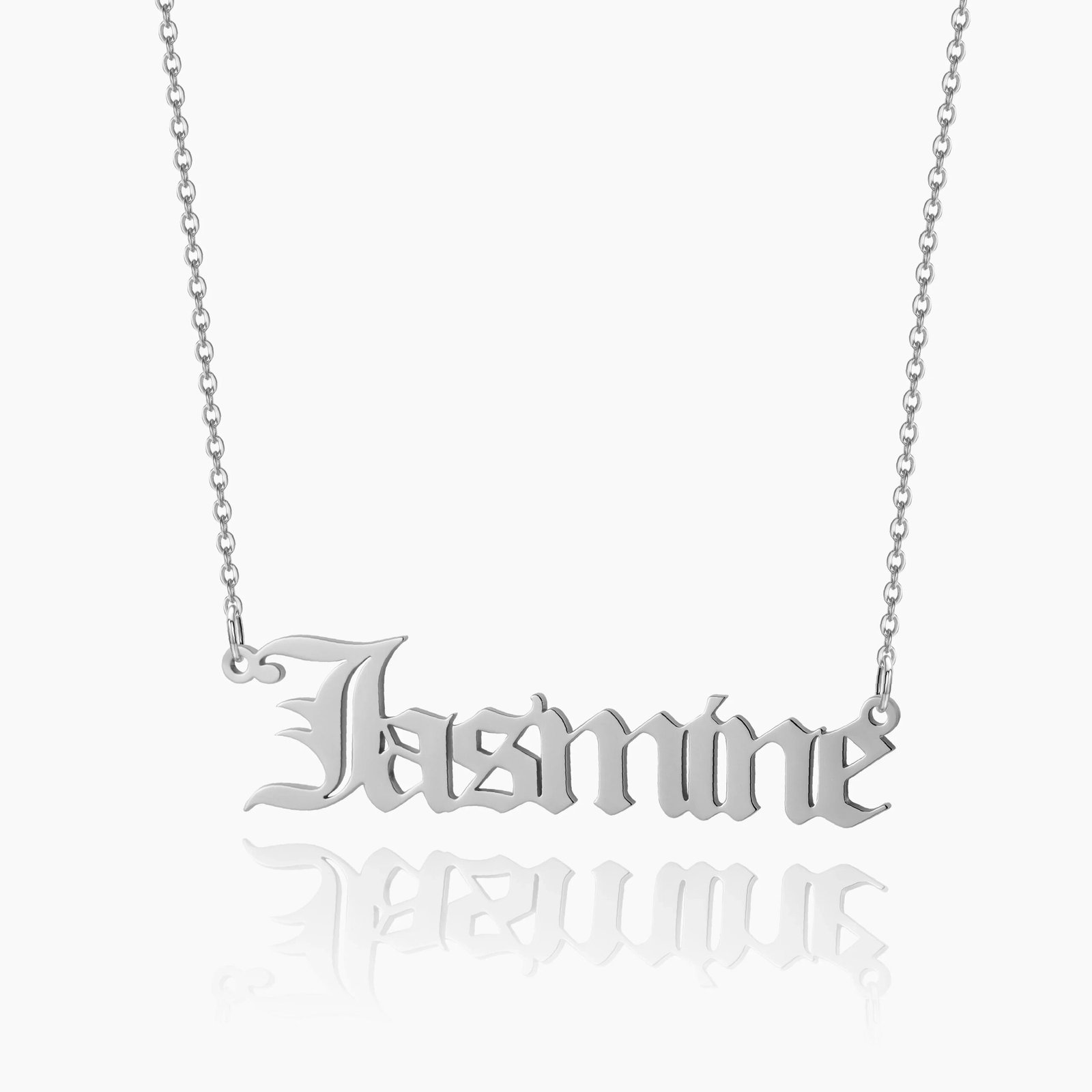 Gothic Name Necklace | Custom Premium Metal Alloy Name Necklace - Engravely - Image 3
