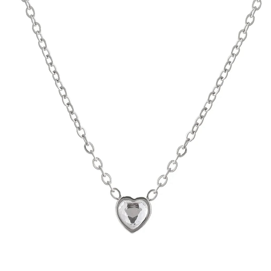 Eng ravely Heart Birthstone Necklace - Image 3