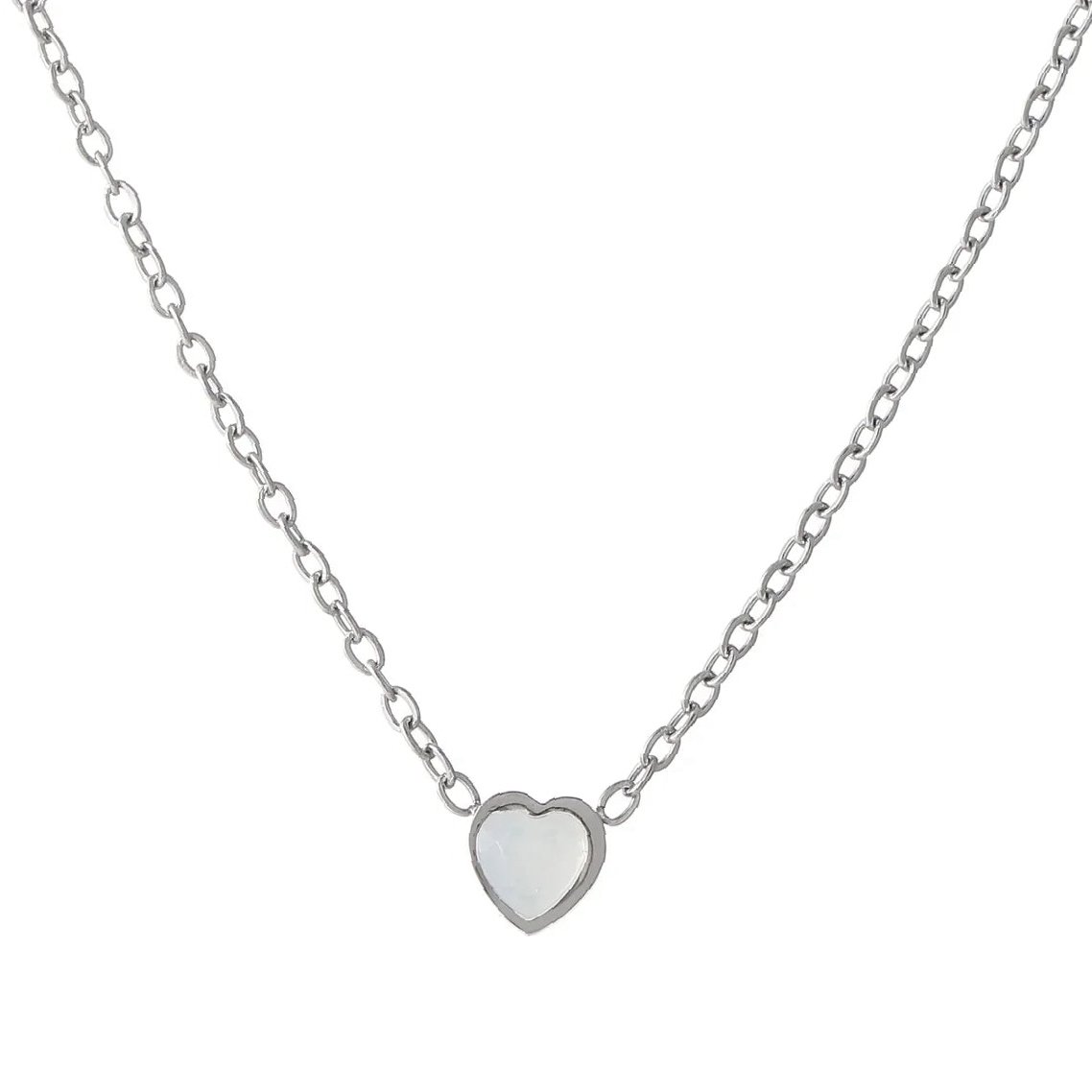 Eng ravely Heart Birthstone Necklace - Image 7