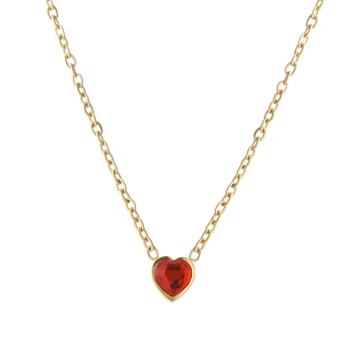 Eng ravely Heart Birthstone Necklace - Image 8