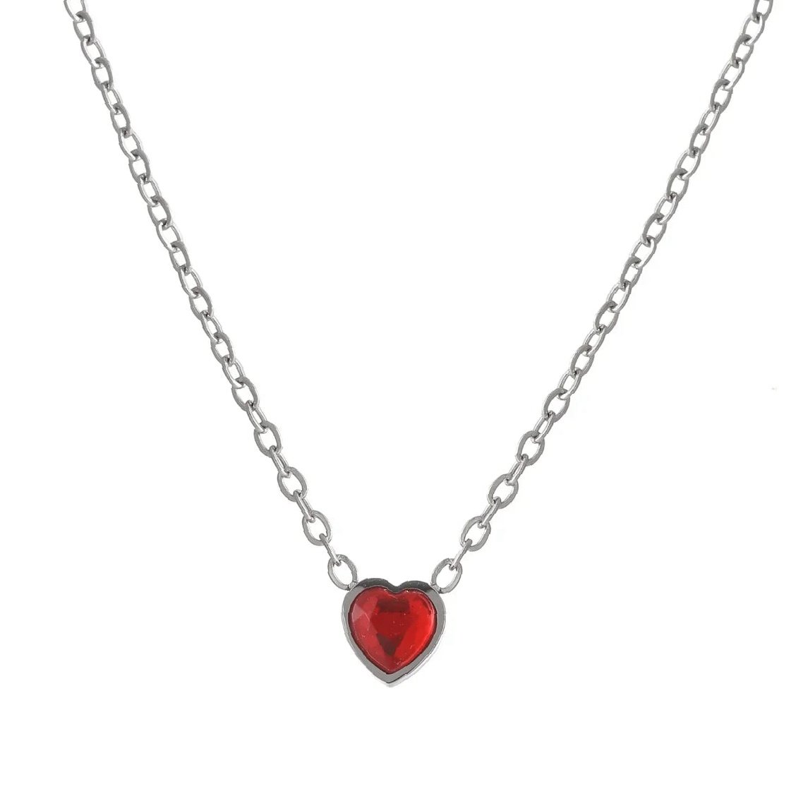 Eng ravely Heart Birthstone Necklace - Image 9