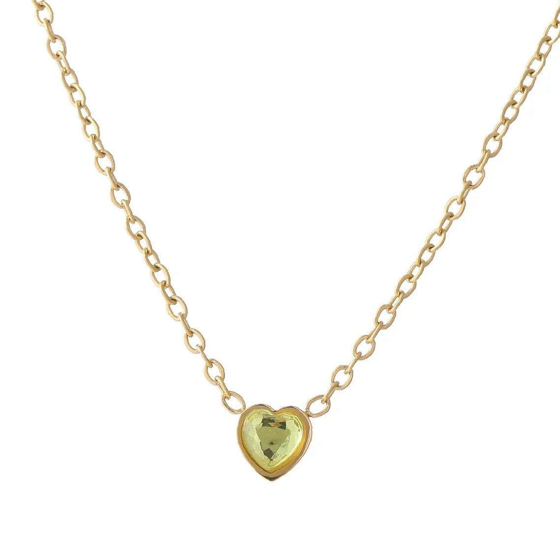 Eng ravely Heart Birthstone Necklace - Image 10