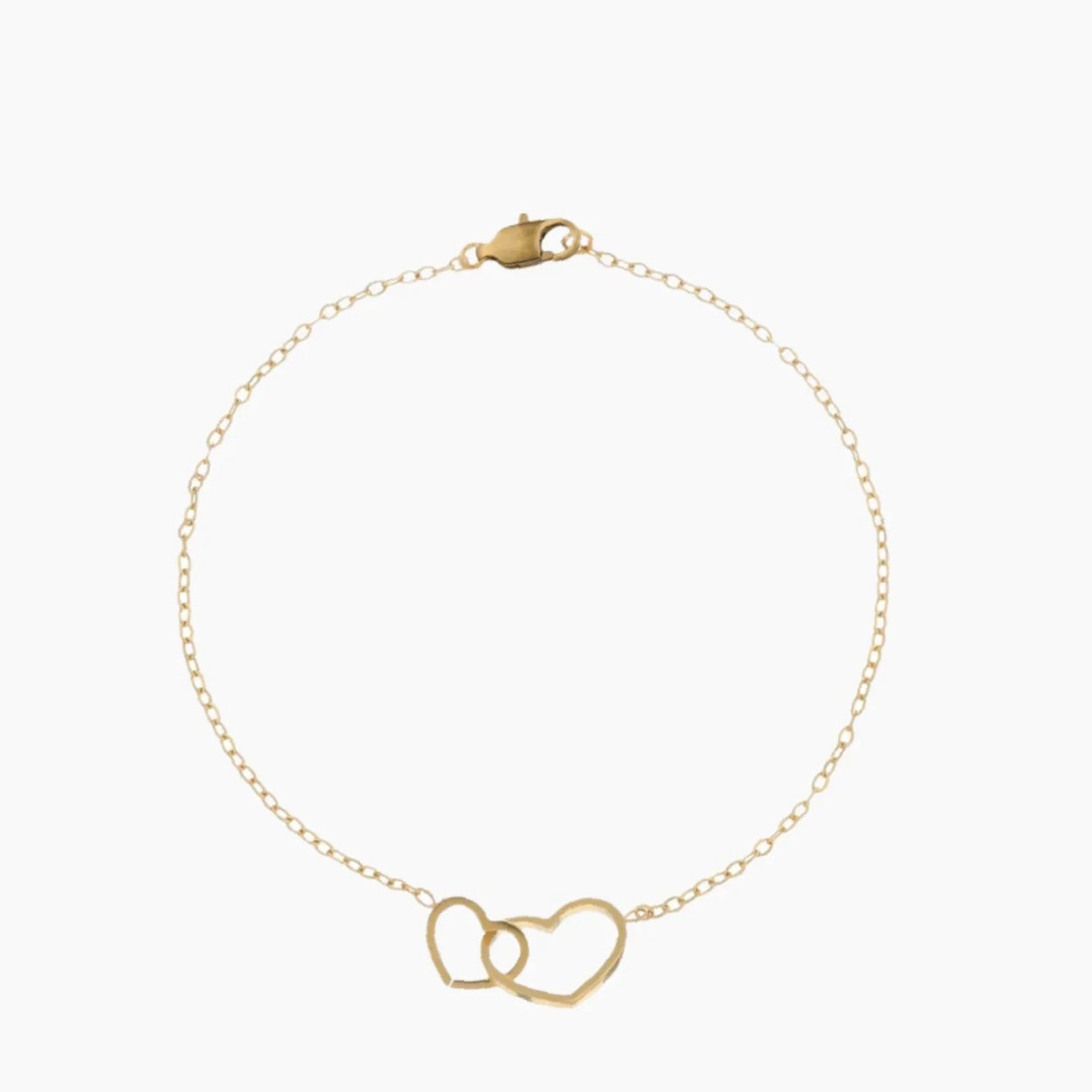 Heart Link Anklet | Custom Premium Metal Alloy Anklet - Engravely