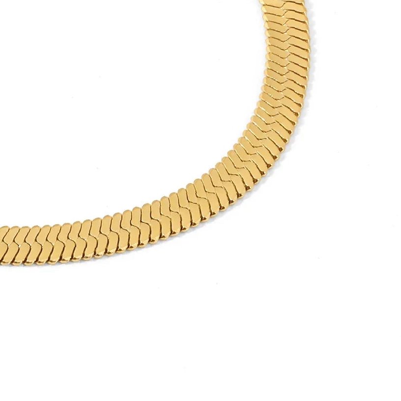 Herringbone Bracelet - 4mm | Custom Premium Metal Alloy Bracelet - Engravely - Image 4
