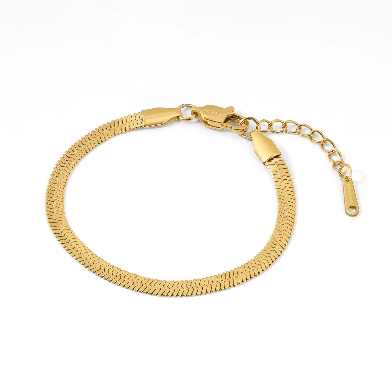 Herringbone Bracelet - 4mm | Custom Premium Metal Alloy Bracelet - Engravely - Image 10