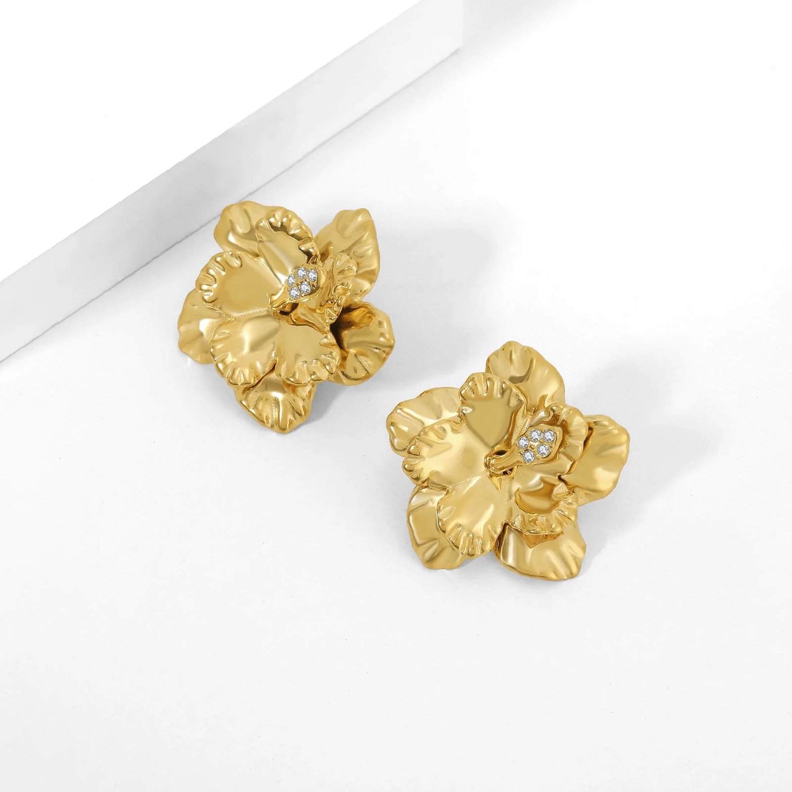Hibiscus Petal Earrings | Custom Premium Metal Alloy Earrings - Engravely - Image 5