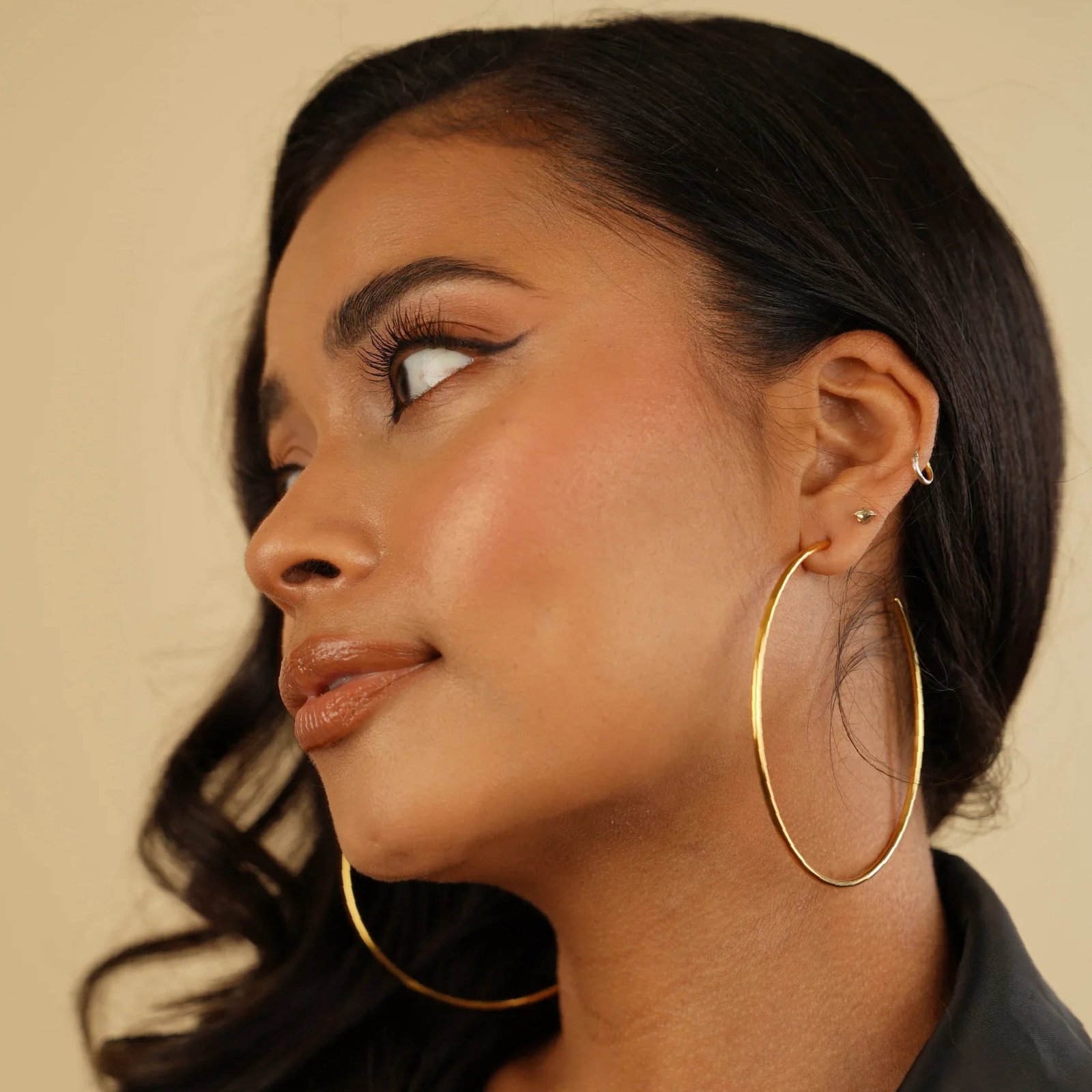 Hoop Earrings | Custom Premium Metal Alloy Earrings - Engravely - Image 3