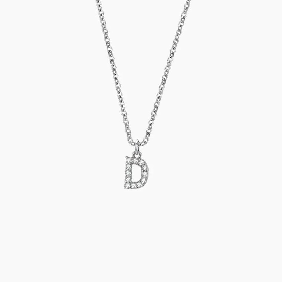 Eng ravely Iced Block Letter Necklace - Image 4