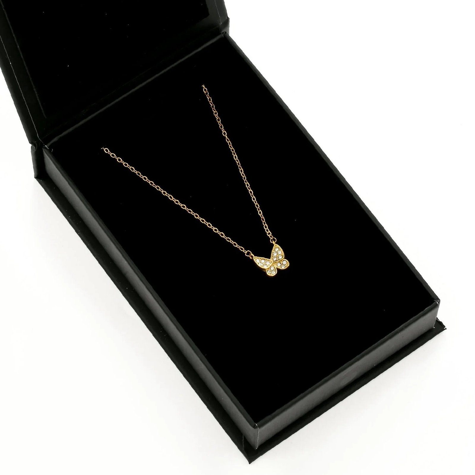 Eng ravely Iced Butterfly Necklace - Image 3