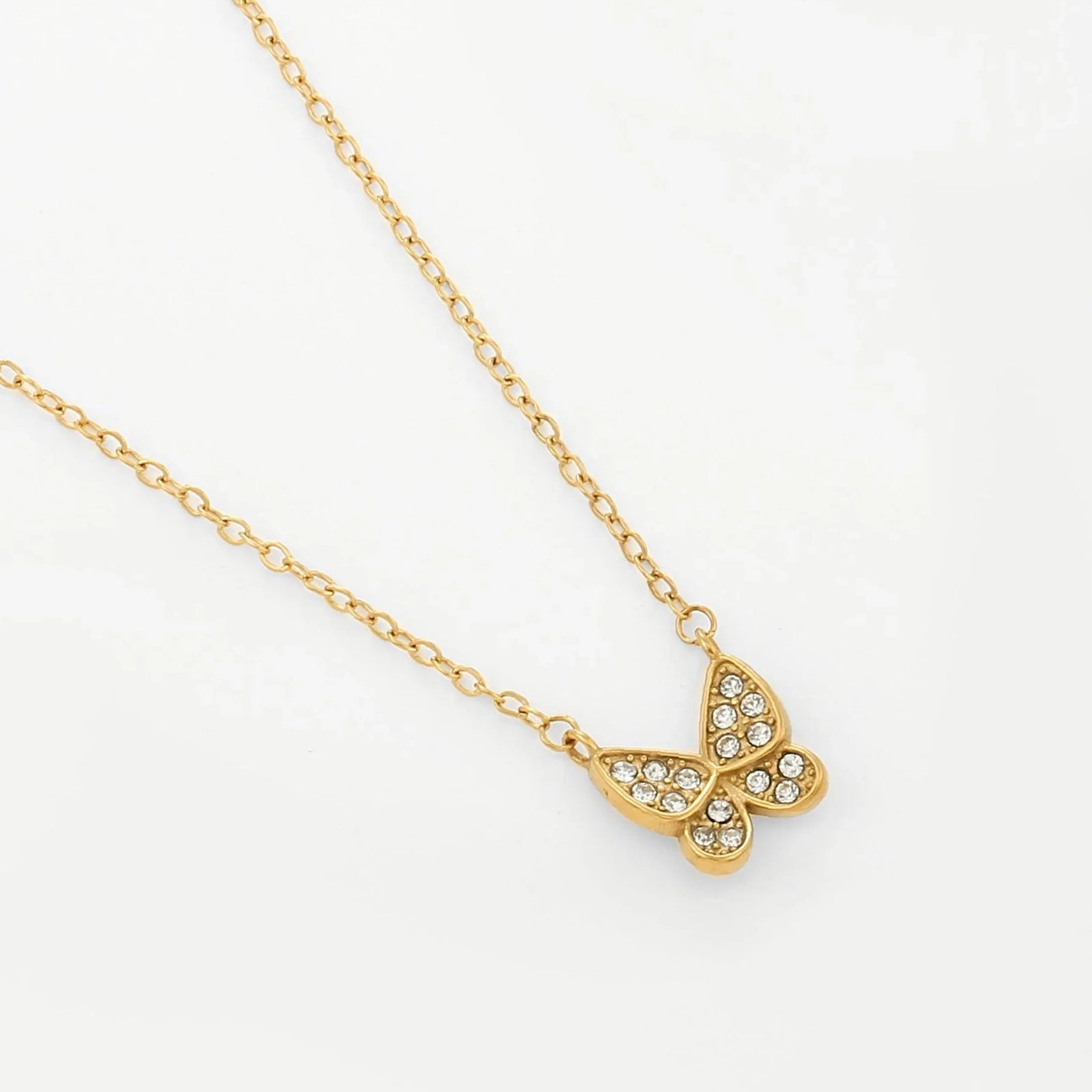 Eng ravely Iced Butterfly Necklace - Image 4