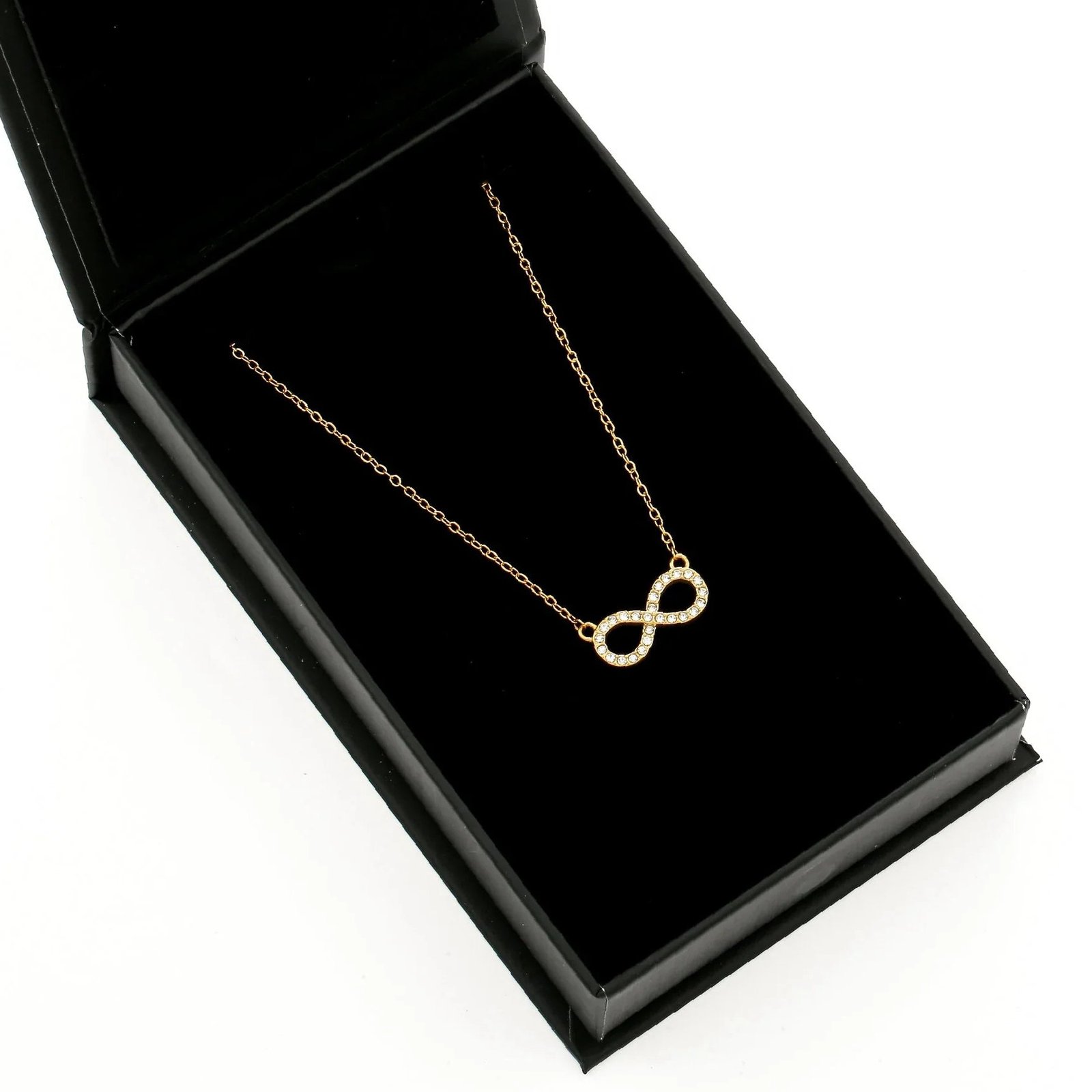Iced Infinity Necklace | Custom Premium Metal Alloy Name Necklace - Engravely - Image 3