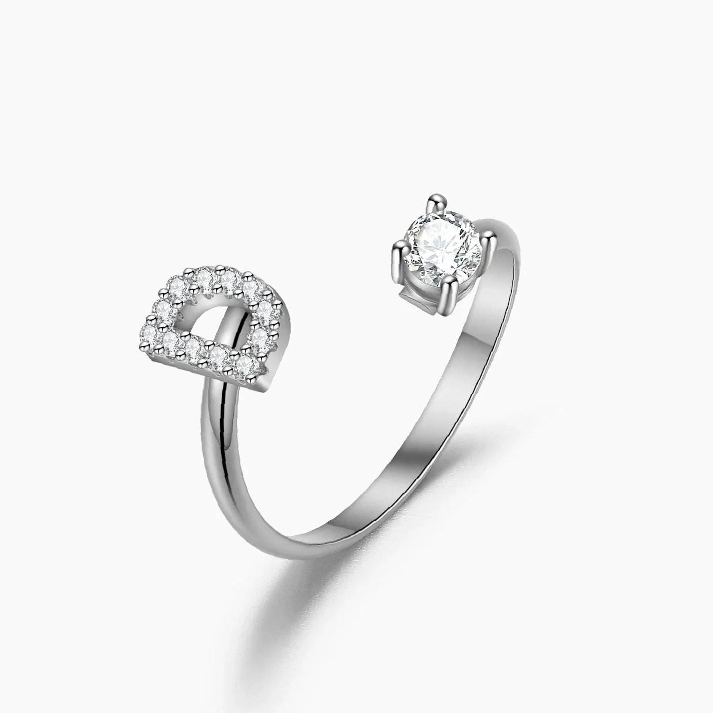 Eng ravely Iced Initial Ring - Image 6