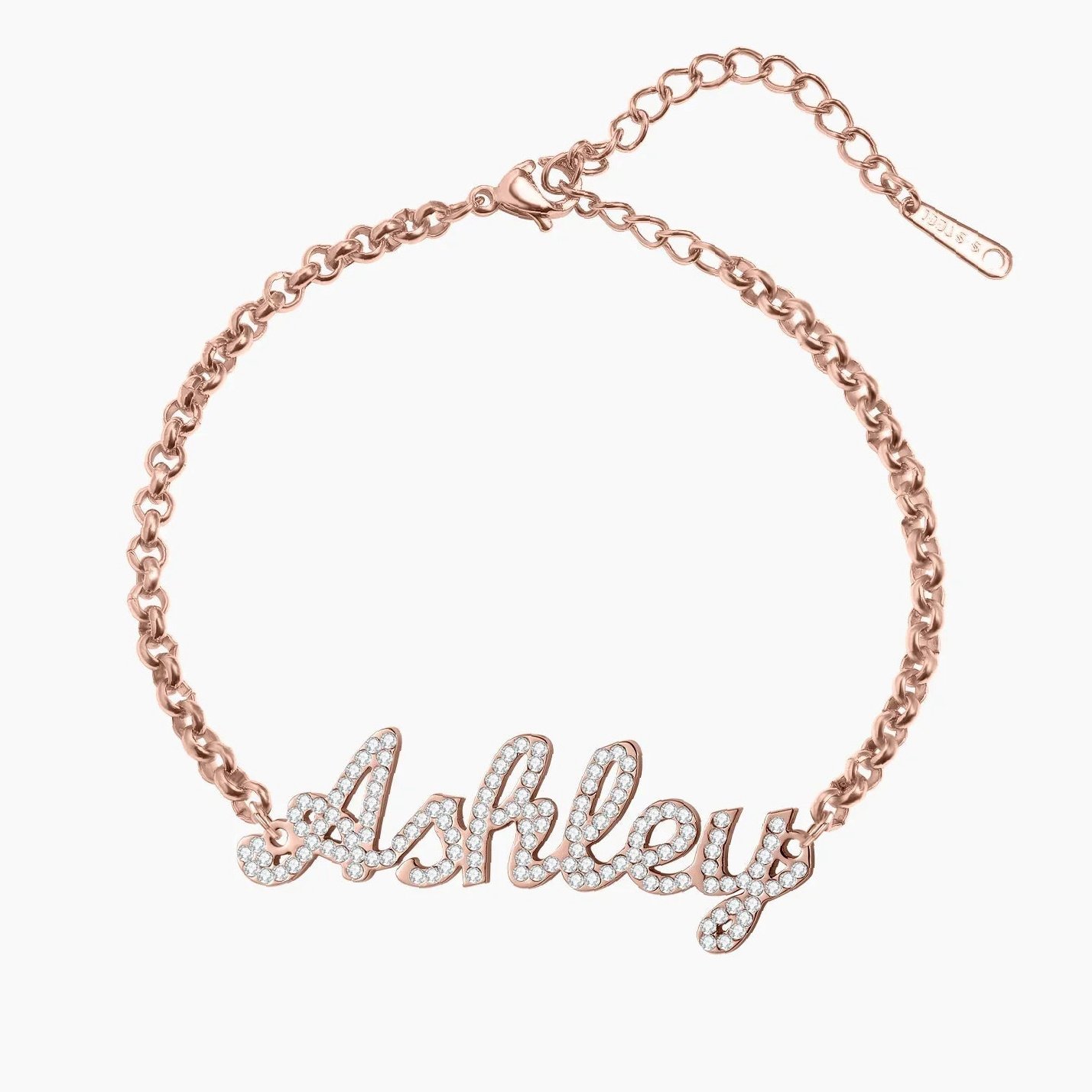 Iced Name Bracelet | Custom Premium Metal Alloy Bracelet - Engravely - Image 3