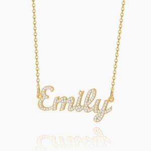 Eng ravely Iced Name Necklace