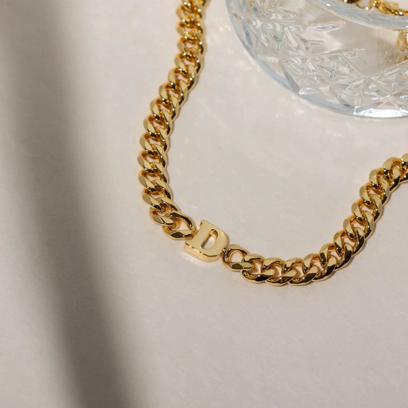 Eng ravely Kids Letter Choker with XL Cuban - Image 3