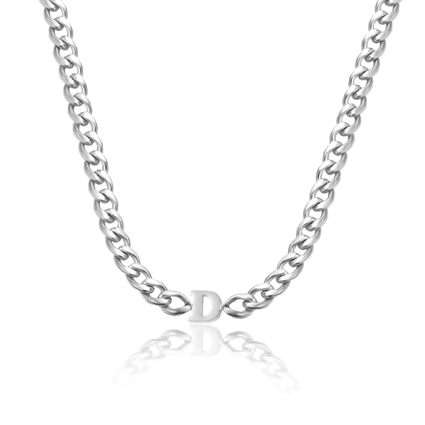 Eng ravely Kids Letter Choker with XL Cuban - Image 5