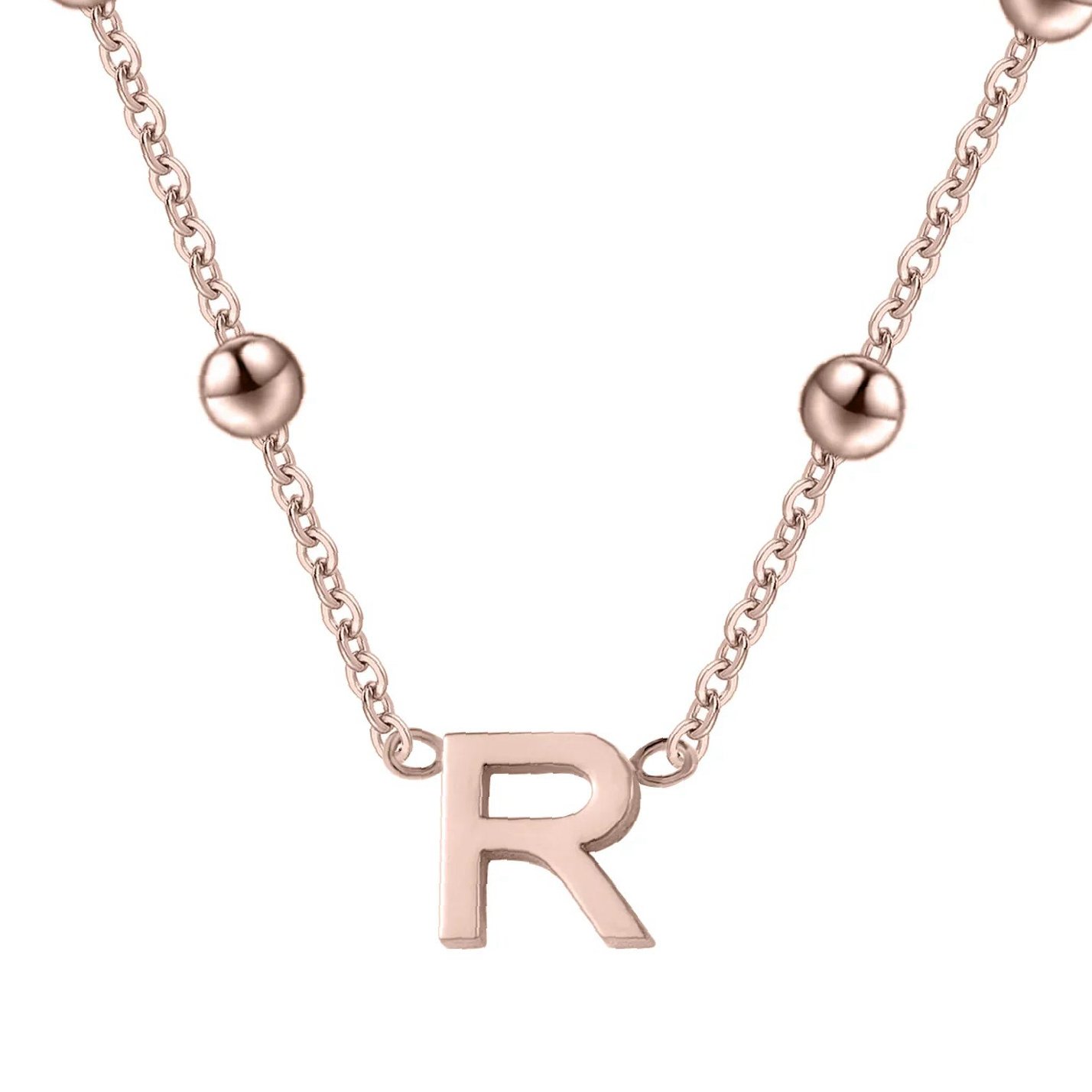 Eng ravely Letter Necklace with Satellite Chain - Image 4