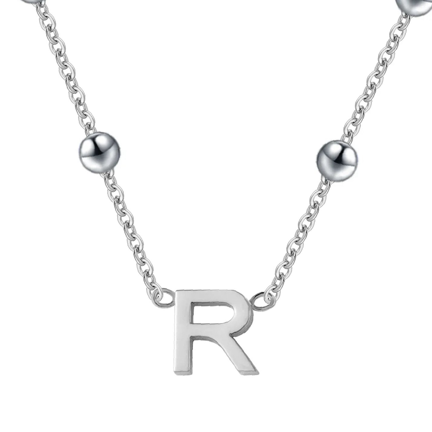 Eng ravely Letter Necklace with Satellite Chain - Image 5