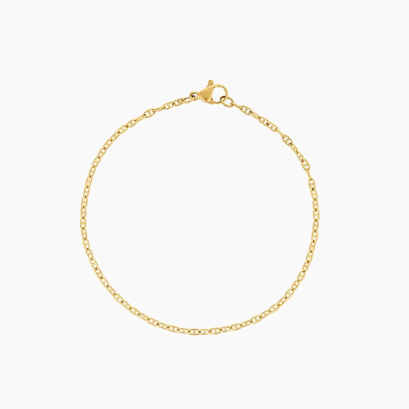 Mariner Chain Bracelet - 2mm | Custom Premium Metal Alloy Name Necklace - Engravely
