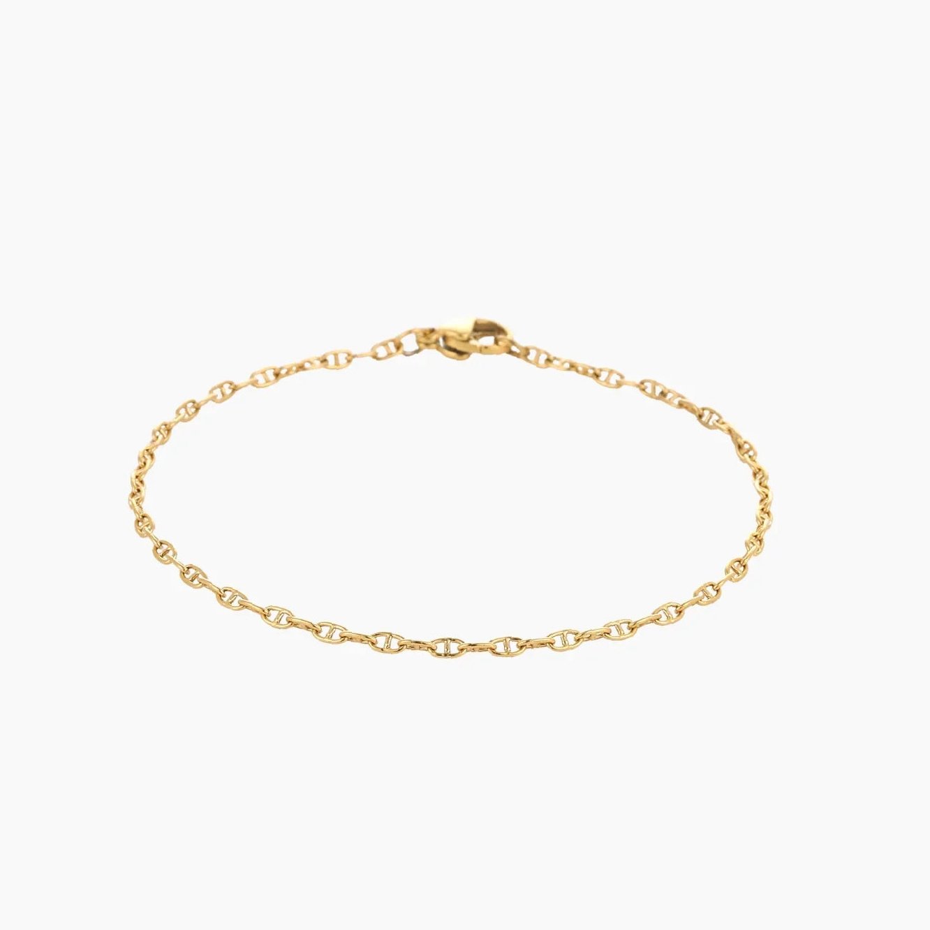 Mariner Chain Bracelet - 2mm | Custom Premium Metal Alloy Name Necklace - Engravely - Image 2