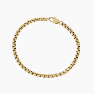 Mens Box Chain Bracelet - 4mm | Custom Premium Metal Alloy Name Necklace - Engravely