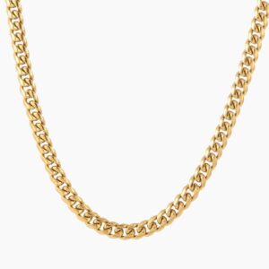 Mens Miami Cuban Link Chain - 8mm | Custom Stainless Steel Name Necklace - Engravely