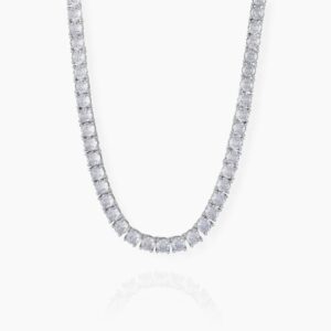 Mens Tennis Chain - 4mm | Custom Premium Metal Alloy Name Necklace - Engravely