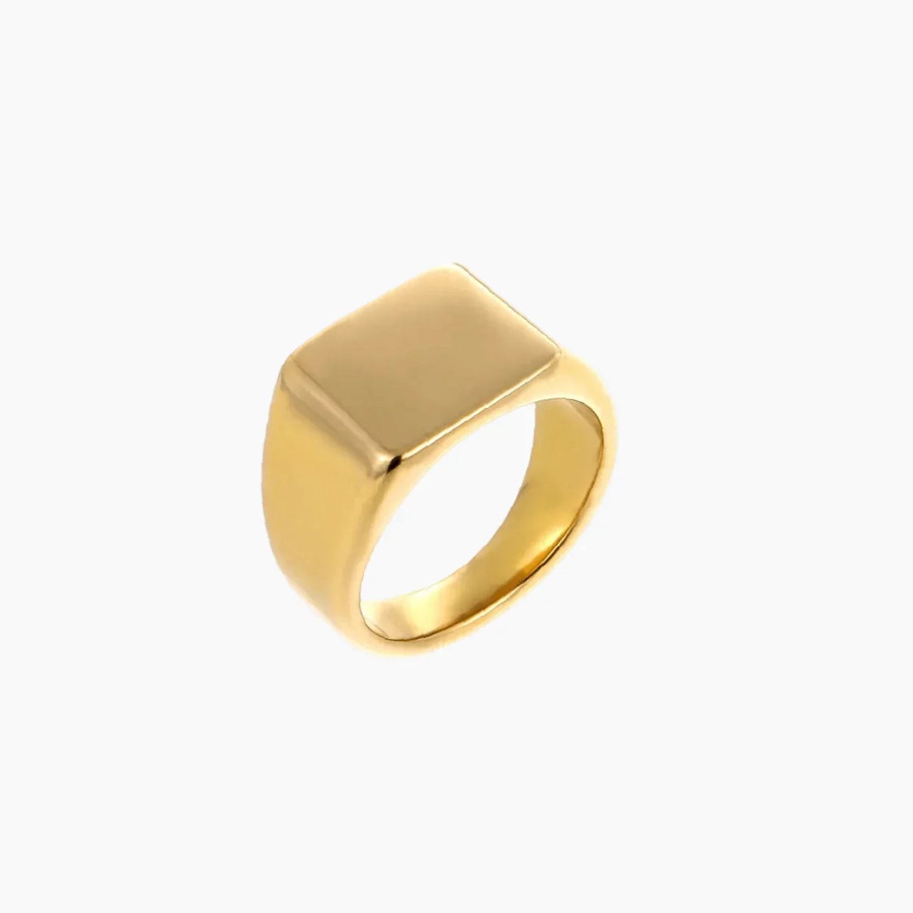 Minimal Signet Ring | Custom Premium Metal Alloy Ring - Engravely