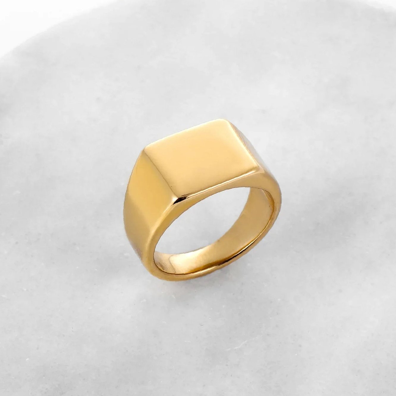 Minimal Signet Ring | Custom Premium Metal Alloy Ring - Engravely - Image 4