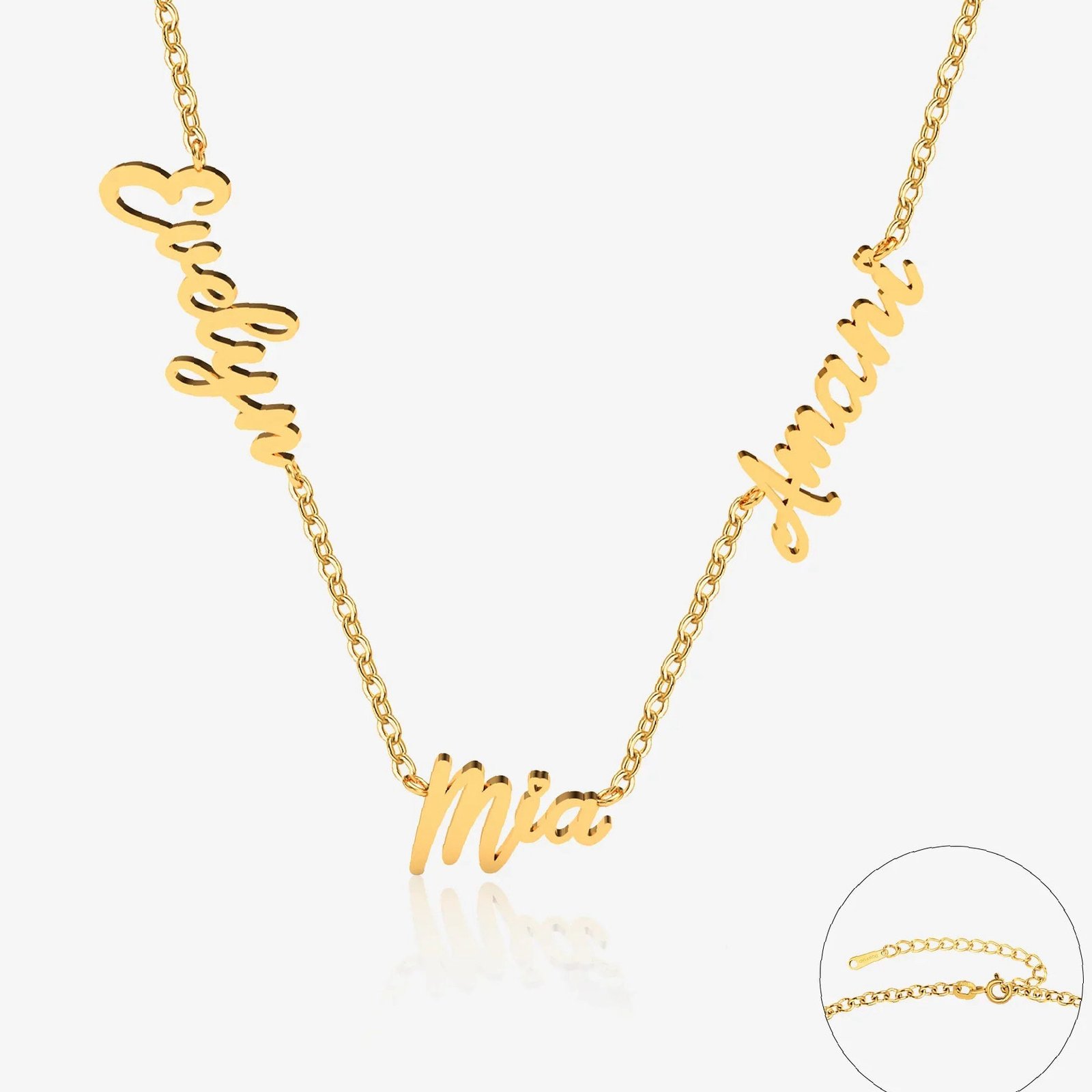 Eng ravely Multi Name Necklace - Image 9
