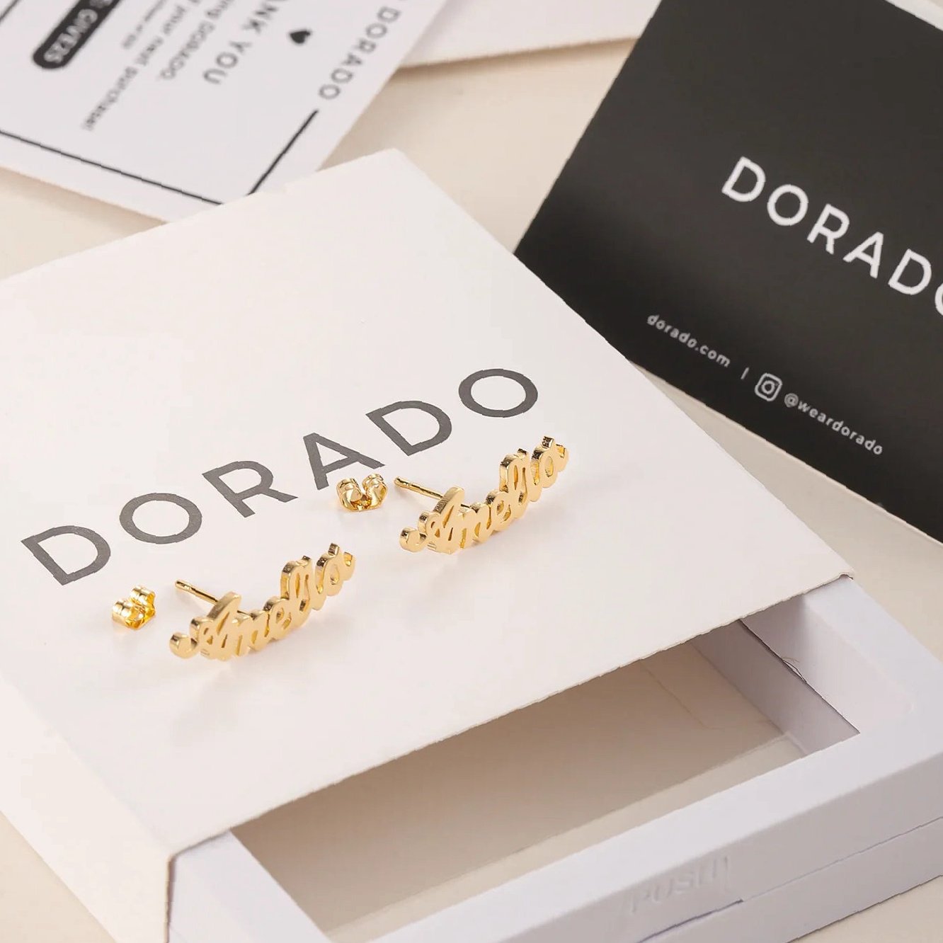 Name Stud Earrings | Custom Premium Metal Alloy Earrings - Engravely - Image 3